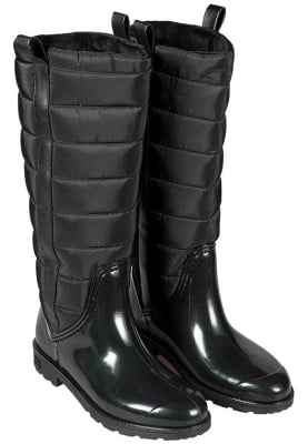 Zwart gevoerde Fashion dames regenlaars van XQ