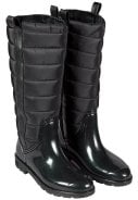 Zwart gevoerde Fashion dames regenlaars van XQ