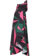 Zwart / groen / roze Triangulate regenponcho Danebodil van Danefae 3
