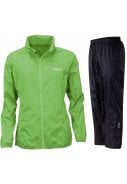 Groene lichtgewicht dames regenpak Packable van Pro-X Elements 1