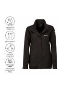 Zwart melange dames regenjas Naomi van Pro-X Elements  3