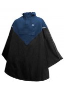 Zwart met blauwe regenponcho van Willex 2