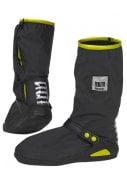 Zwart met neon geel hoge regenoverschoenen (Shoe Cover) van Perletti