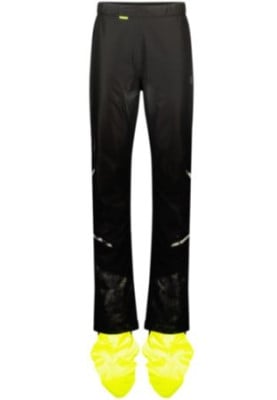 Zwart / neon geel winter heren regenbroek commuter van Agu