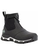 Zwart / wit dames enkel laars Apex Zip van Muck Boots 
