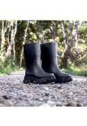 Zwarte chunky regenlaars Rubmoon van Ilse Jacobsen 3