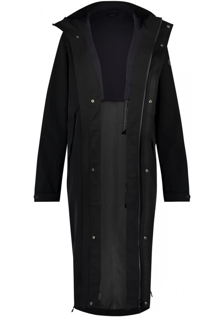 Zwarte City Slicker lange regenjas Urban Outdoor van Agu