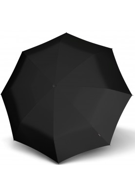 Zwarte compacte paraplu Fiber T200 medium Duomatic van Knirps