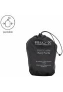 Zwarte dames regenbroek Packable van Pro-X Elements  2