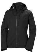 Zwarte dames regenjas Crew van Helly Hansen 