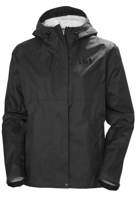 Zwarte dames regenjas Loke Jacket 2.0 van Helly Hansen