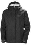 Zwarte dames regenjas Loke Jacket 2.0 van Helly Hansen