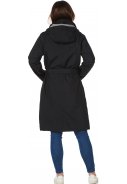 Zwarte dames regenjas (Long Coat) Bowie van Happy Rainy Days  5