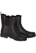 Zwarte damesregenlaars Chelsea Rubber Rain Boots van XQ  3