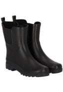 Zwarte damesregenlaars Chelsea Rubber Rain Boots van XQ  1
