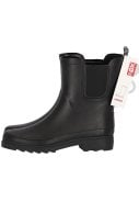 Zwarte damesregenlaars Chelsea Rubber Rain Boots van XQ  4