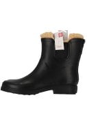 Zwarte gevoerde Chelsea damesregenlaars Rubber Rain Boots van XQ 4