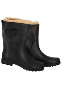 Zwarte gevoerde damesregenlaars Rubber Rain Boots van XQ 4