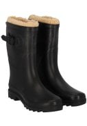Zwarte gevoerde damesregenlaars Rubber Rain Boots van XQ 1