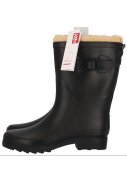 Zwarte gevoerde damesregenlaars Rubber Rain Boots van XQ 3