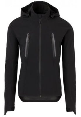 Zwarte heren regenjas Commuter jacket 3-laags van Agu