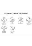 Zwarte heren regenjas Wallis van Pro-X Elements 6