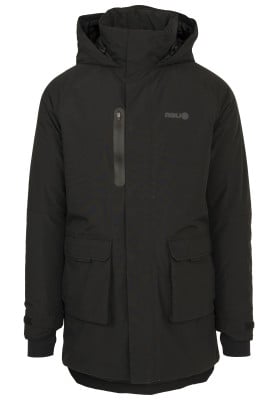 Zwarte heren winter regenjas Defender Urban Oudtoor van Agu