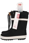 Zwarte kinder regenlaarzen met fleece voering van XQ Footwear 2