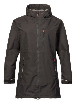 Zwarte lange dames regenjas Sardinia van Musto 