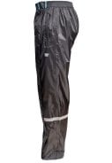 Zwarte lichtgewicht regenbroek met volledige rits van Hello Rain 5