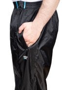 Zwarte lichtgewicht regenbroek met volledige rits van Hello Rain 6