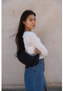 Zwarte PU Moon Bag van Tretorn  2