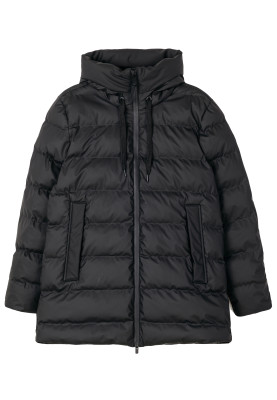 Zwarte puffer dames regenjas Frost van Tantä