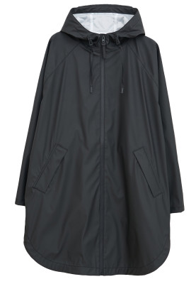 Zwarte regenjas / regenponcho Sky van Tantä