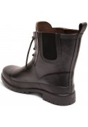 Zwarte regenlaars "Rain" met veter van Bisgaard 2