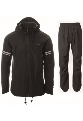 Zwart Original unisex regenpak Essential van Agu