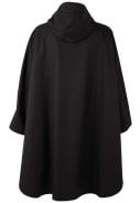 Zwarte regenponcho Danerain poncho van Danefae 3