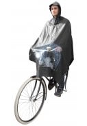 Zwarte Regenponcho Fiets van Hooodie