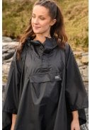 Zwarte regenponcho  van Mac in a Sac  3