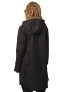 Zwarte softshell A-lijn regenjas van Ilse Jacobsen 4