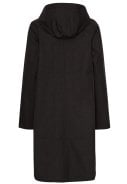 Zwarte softshell A-lijn regenjas van Ilse Jacobsen 5