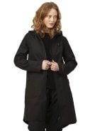 Zwarte softshell A-lijn regenjas van Ilse Jacobsen 7