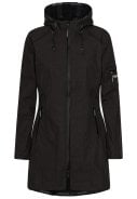 Zwarte softshell regenjas van Ilse Jacobsen