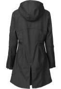 Zwarte softshell regenjas van Ilse Jacobsen 3