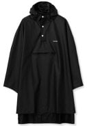 Zwarte unisex regenponcho van Tretorn