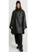 Zwarte unisex regenponcho van Tretorn 5