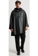 Zwarte unisex regenponcho van Tretorn 6