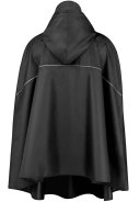 Zwarte Unisex waterdichte poncho Haps van Bjornson 6