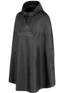 Zwarte Unisex waterdichte poncho Haps van Bjornson 1