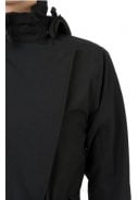 Zwarte Urban outdoor lange damesregenjas / trenchcoat van Agu 5